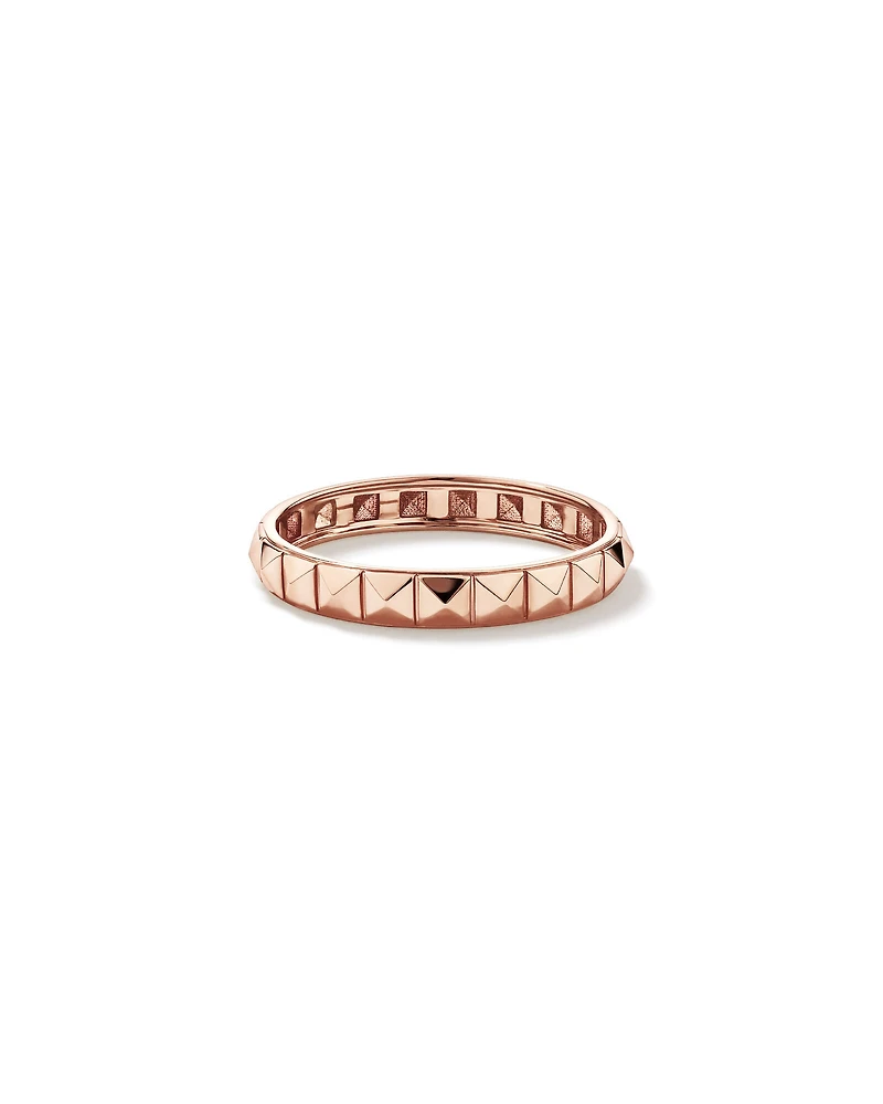 Bague Linéaire Signature Connect en Or Jaune 10 kt