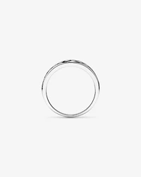 Bague de mariage en or blanc 14 carats avec diamants d'un total de 0,50 carat, sertis en canal, modèle Evermore.