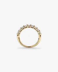 1.17 Carat TW Oval Laboratory-Grown Diamond Wedding Ring in 14kt White Gold