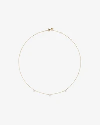 Station Necklace With 0.25 Carat TW Diamonds in 10kt Yellow Gold