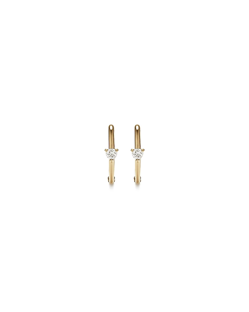 Diamond Accent Sleeper Earrings in 10kt Gold