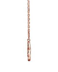4 Leaf Clover Pendant With Diamonds In 10kt Rose Gold