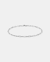 19cm (7.5") 2mm Hollow Paperclip Bracelet in 10kt Yellow Gold