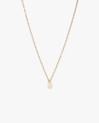 Signature Lock Necklace in 10kt Yellow Gold
