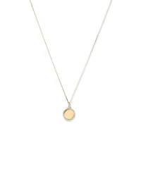 Diamond Outline Circle Pendant in 10kt Yellow Gold