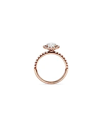 1.79 Carat TW Round Brilliant Laboratory-Grown Diamond Halo Engagemet Ring in 14kt White Gold