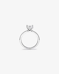 Bague de Fiançailles Solitaire en Diamant Taille Princesse 1,00 Carat TW en Or Blanc 14 kt