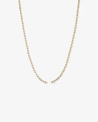50cm (20") Round Paperclip Open Pendant Chain in 10kt Yellow Gold