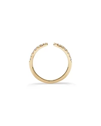 0.25 Carat TW Diamond Open Wedding Band in 14kt Yellow Gold