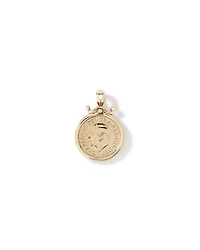 Full Sovereign Medallion Pendant in 10kt and 22kt Yellow Gold
