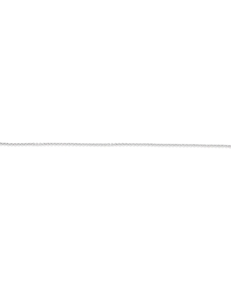 26cm (10.2") 1mm Width Belcher Chain Anklet in Sterling Silver