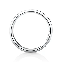 7mm Flat Bevelled Wedding Band in Sterling Silver