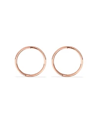 14mm Sleeper Earrings in 10kt Yellow Gold