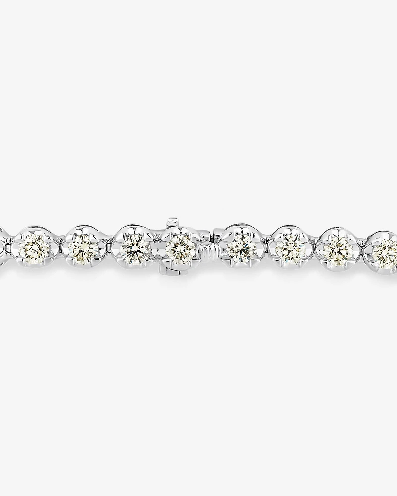 6.00 Carat TW Diamond Tennis Bracelet in 14kt White Gold