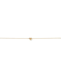 19cm Heart Slider Bracelet in 10kt Yellow Gold
