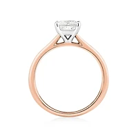 Evermore Certified Solitaire Ring With 1 Carat TW Diamond In 14kt White Gold