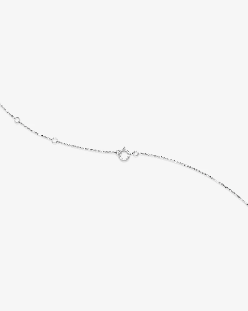 Butterfly Necklace with Diamonds in Sterling Silver