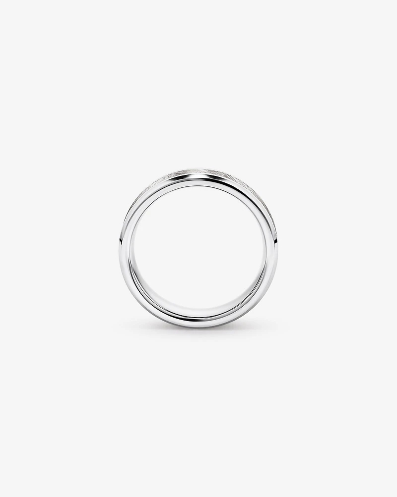 6mm Tungsten and Meteorite Wedding Band