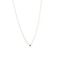 Emerald Trio Necklace in 10kt Yellow Gold