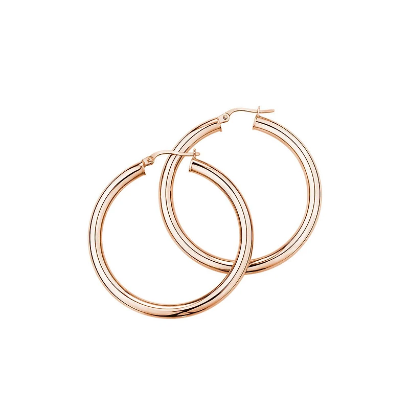30mm Hoop Earrings in 10kt Yellow Gold