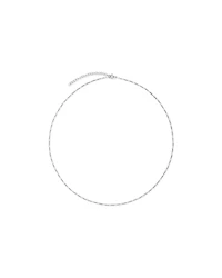 50cm (20") 1.4mm Width Figaro Chain Necklace in Sterling Silver