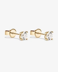 Carat TW Laboratory-Grown Diamond Solitaire Stud Earrings in 14kt Gold