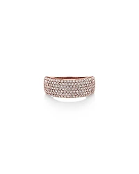 Diamond Pave Ring with 1.00 Carat TW Diamond in 10kt Rose Gold