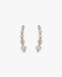 Ear Climbers with 0.25 Carat TW of Diamonds in 10kt Yellow Gold