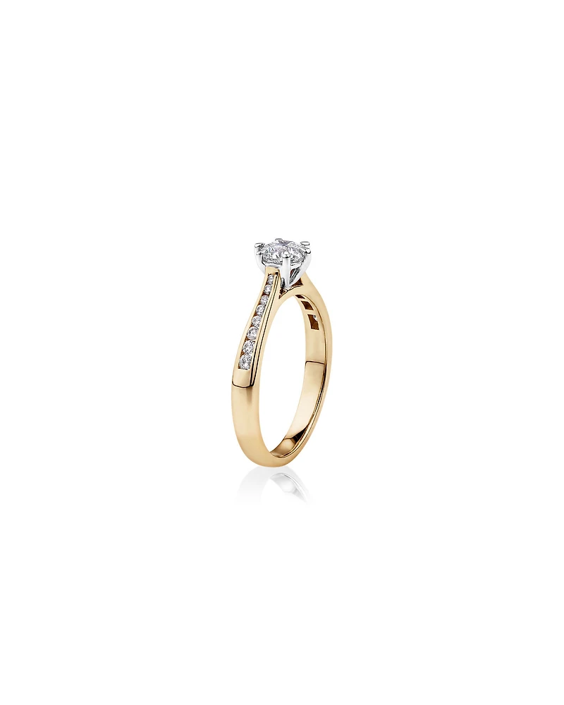 Ring with Carat TW of Diamonds in 14kt Yellow & White Gold