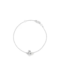 Cubic Zirconia Knot Bracelet in Sterling Silver