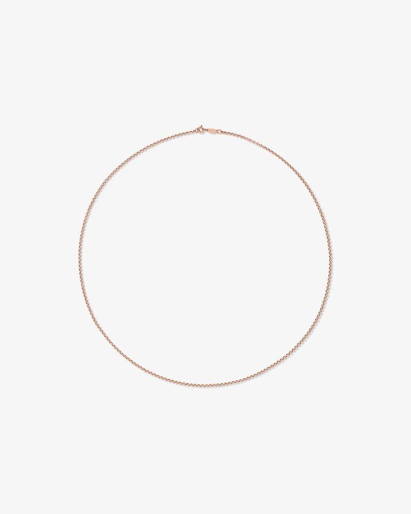 60cm (24") Hollow Belcher Chain in 10kt Yellow Gold