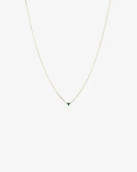 Emerald Trio Necklace in 10kt Yellow Gold