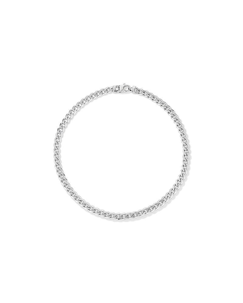 9.3mm Curb Chain in Sterling Silver