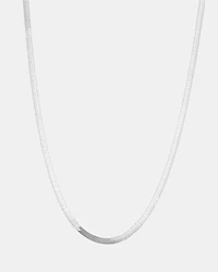 50cm (20") 4.5mm-5mm Width Herringbone Chain In Sterling Silver