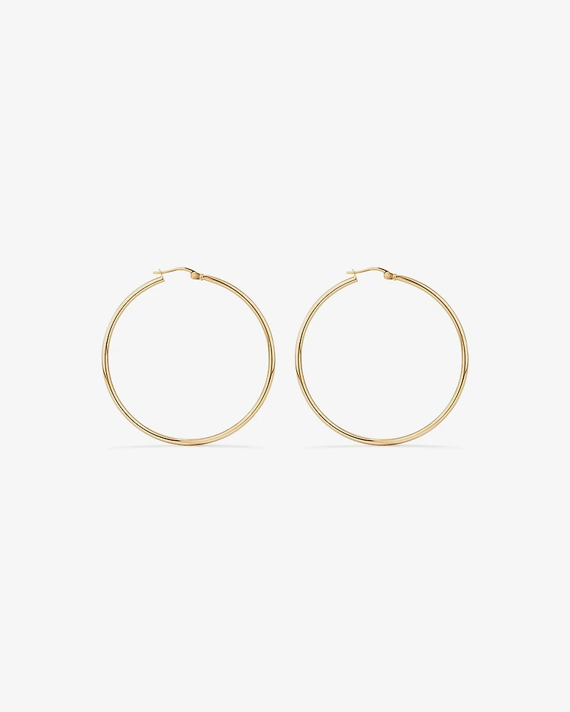 45mm Hoop Earrings in 10kt Yellow Gold