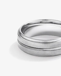 8mm Patterned Wedding Band Tungsten