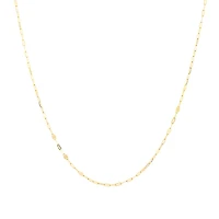 50cm (20") Oval Mirror Cable Chain in 10kt Yellow Gold