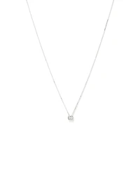0.28 Carat TW Multistone Emerald Cut Diamond Pendant in 10kt White Gold