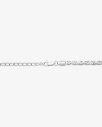 50cm (20") 3.5mm-4mm Width Rope Chain in Sterling Silver