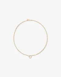 50cm (20") Round Paperclip Open Pendant Chain in 10kt Yellow Gold