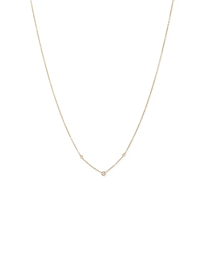 Collier avec 0,10 carat TW de diamants en or jaune 10 carats