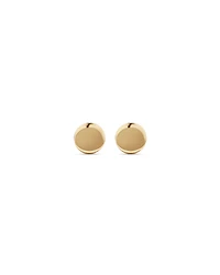 4mm Circle Stud Earrings in 10kt Yellow Gold