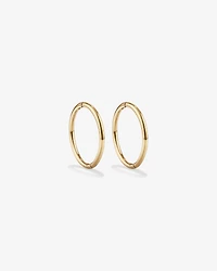 12mm Sleeper Earrings in 10kt White Gold