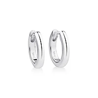 14mm Huggie Earrings in Sterling Silver