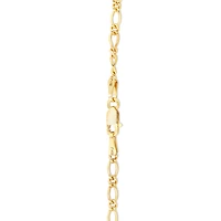 14cm (6") Baby Identity Bracelet with Pink Cubic Zirconia in 10kt Yellow Gold