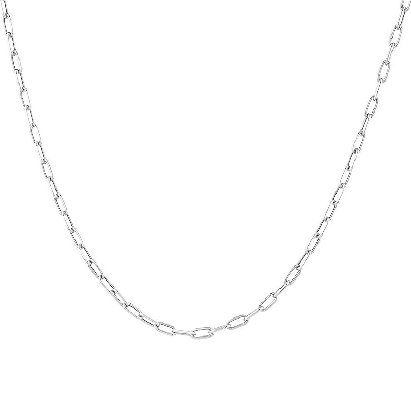 45cm (18”) 3.5mm Hollow Paperclip Chain in 10kt Yellow Gold