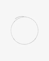 50cm (20") 3mm Width Fine Paperclip 3 and 1 Alternating Chain Necklace in Sterling Silver