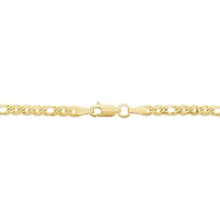 19cm (7.5") Double Oval Curb Bracelet in 10kt Yellow Gold