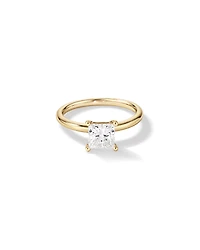 1.25 Carat TW Princess Cut Laboratory-Grown Diamond Solitaire Engagement Ring In 14kt White Gold