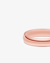5mm High Domed Wedding Band 10kt Yellow Gold